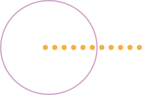 Circle and dots graphic